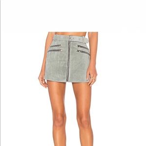 Understated Leather City Slicker suede mini skirt